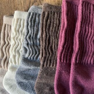 Cosy Alpaca Lounge Socks - New Raspberry shade now in stock!